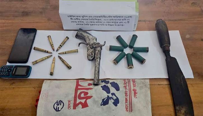 নোয়াখালীতে যুবদল সভাপতি আগ্নেয়াস্ত্র-গুলিসহ গ্রেপ্তার