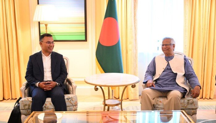 লন্ডনে ‘ওয়ান টু ওয়ান’ বৈঠকে ড. ইউনূস ও তারেক রহমান